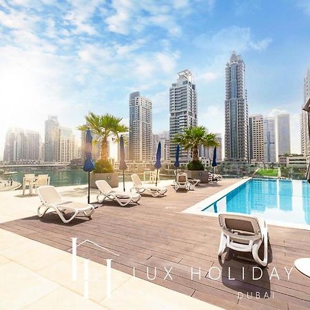 Lux Contemporary Suite With Full Marina View 6 Dubai Dış mekan fotoğraf