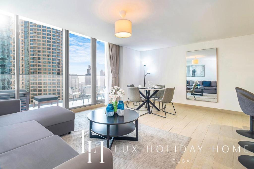 Lux Contemporary Suite With Full Marina View 6 Dubai Dış mekan fotoğraf