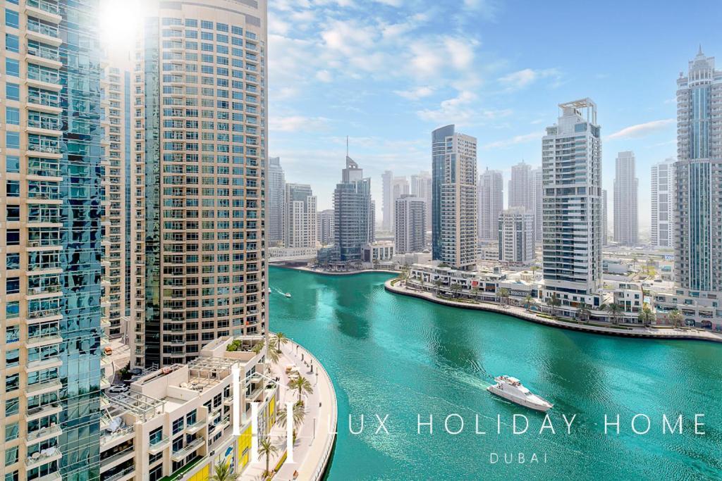Lux Contemporary Suite With Full Marina View 6 Dubai Dış mekan fotoğraf