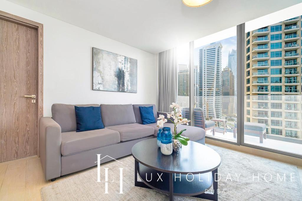 Lux Contemporary Suite With Full Marina View 6 Dubai Dış mekan fotoğraf
