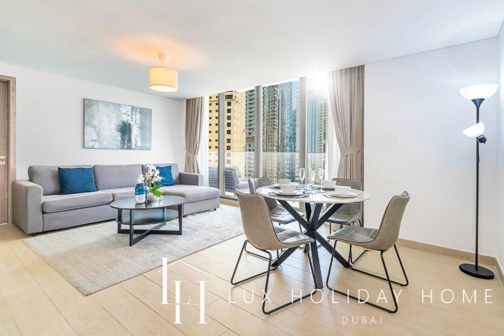 Lux Contemporary Suite With Full Marina View 6 Dubai Dış mekan fotoğraf