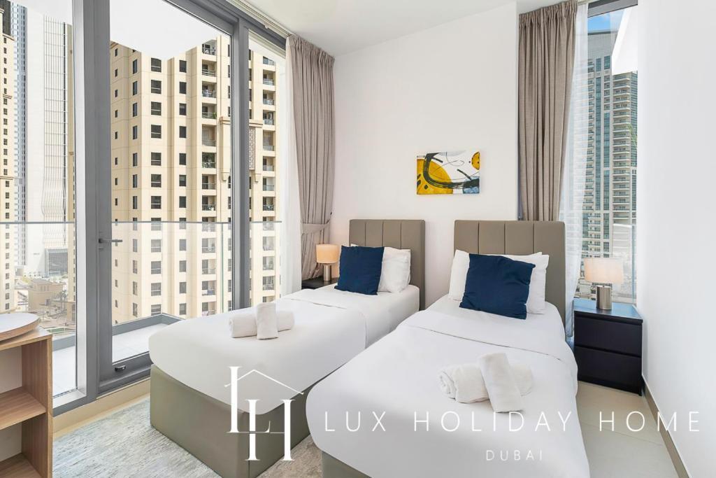 Lux Contemporary Suite With Full Marina View 6 Dubai Dış mekan fotoğraf